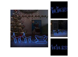 8721096111365 - Weihnachtsbeleuchtung - Living Weihnachtsdekoration Rentiere und Schlitten Outdoor 576 LEDs