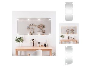 8721096117831 - Spiegel - Living Wandspiegel mit LED-Leuchten 50x100 cm Glas Rechteckig