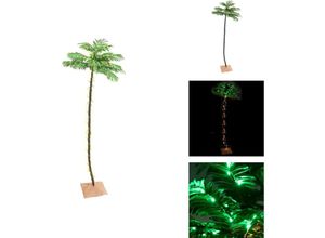 8721096722110 - Weihnachtsbäume - Living Künstliche Palme mit 192 LEDs Warmweiß 300 cm - Weiß