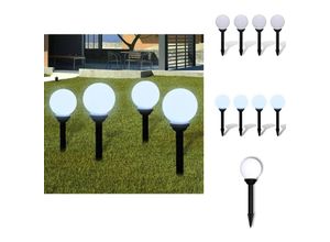 8721096723094 - Außenbeleuchtung - Living Wegeleuchten 4 Stk LED 15 cm mit Erdspieß - Weiß