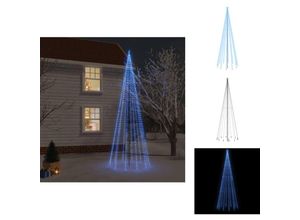 8721096729263 - Weihnachtsbäume - Living Weihnachtsbaum mit Erdnägeln Blau 732 LEDs 500 cm - Blau