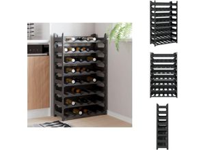 8721096755385 - Vidaxl - Weinregale - Living Weinregal für 48 Flaschen pp Stapelbar - Anthrazit