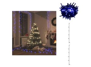 8721096885419 - Vidaxl - Weihnachtsbeleuchtung - Living Lichterkette mit 400 LEDs Blau 40 m 8 Lichteffekte