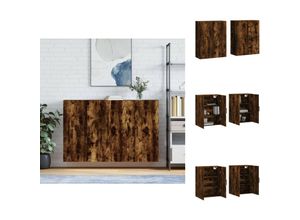 8721096892905 - Sideboards - Living Wandschränke 2 Stk Räuchereiche 695x34x90 cm