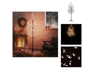 8721096904387 - Weihnachtsbäume - Living LED-Baum mit Kirschblüten Warmweiß 200 LEDs 180 cm - Weiß