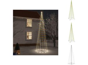 8721096968235 - Weihnachtsbäume - Living Weihnachtsbaum Kegelform Mehrfarbig 1134 LEDs 230x800 cm - Mehrfarbig