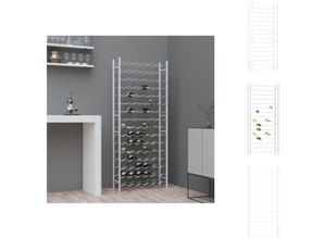 8721096985652 - Vidaxl - Weinregale - Living Weinregal für 96 Flaschen Weiß Metall - Weiß