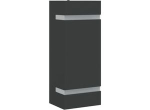 8721102456091 - Außenwandleuchte Schwarz Edelstahl vidaXL - Schwarz