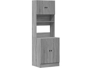 8721102595240 - Küchenschrank Grau Sonoma 60x50x180 cm Holzwerkstoff vidaXL - Grau