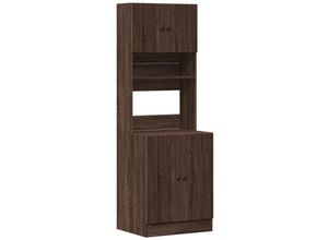 8721102595257 - Küchenschrank Braun Eichen-Optik 60x50x180 cm Holzwerkstoff vidaXL - Braun