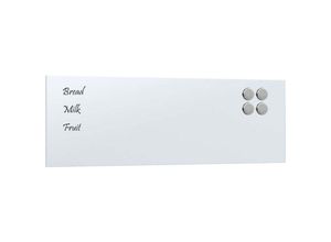 8721102612589 - Vidaxl - Magnettafel Wandmontage Weiß 60x20 cm Hartglas
