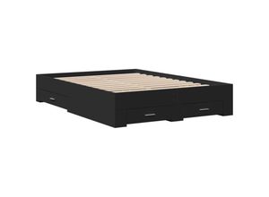 8721102620454 - Vidaxl - Bettgestell mit Schubladen Schwarz 120x200 cm Holzwerkstoff 8721102620454 - Vidaxl - Bettgestell mit Schubladen Schwarz 120x200 cm Holzwerkstoff