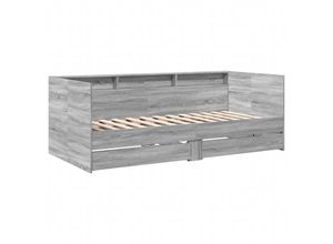 8721102625046 - Tagesbett mit Schubladen Grau Sonoma 90x200 cm Holzwerkstoff Vidaxl Grau