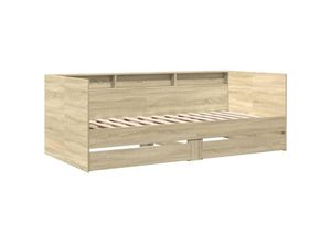 8721102625084 - Tagesbett mit Schubladen Sonoma-Eiche 90x190 cm Holzwerkstoff Vidaxl Braun