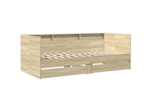 8721102625152 - Tagesbett mit Schubladen Sonoma-Eiche 75x190 cm Holzwerkstoff Vidaxl Braun