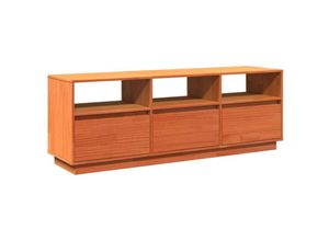 8721102631269 - Vidaxl - TV-Schrank Wachsbraun 140x37x50 cm Massivholz Kiefer Braun