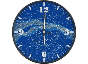 8721102633263 - Vidaxl - Wanduhr mit Leuchtender Skala und Zeiger Blau Ø30 cm