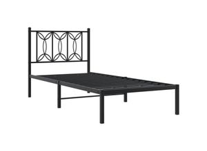 8721102643842 - Vidaxl - Bettgestell mit Kopfteil Metall Schwarz 90x200 cm 169190 8721102643842 - Vidaxl - Bettgestell mit Kopfteil Metall Schwarz 90x200 cm 169190