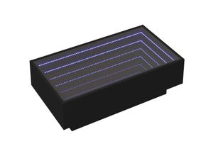 8721102676963 - Vidaxl - LED-Couchtisch Schwarz 90x50x30 cm Holzwerkstoff