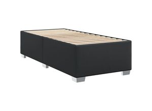 8721102694141 - Vidaxl - Bettgestell Schwarz 80x200 cm Kunstleder Schwarz