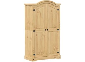 8721102807022 - Vidaxl - Kleiderschrank Corona 102x52x186 cm Massivholz Kiefer Braun