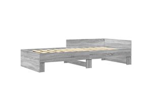 8721102822131 - Vidaxl - Bettgestell Grau Sonoma 75x190 cm Holzwerkstoff 742900