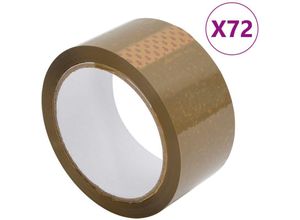 8721102913945 - Paketklebeband 72 Stk Braun 48 mm x 66 m vidaXL - Braun