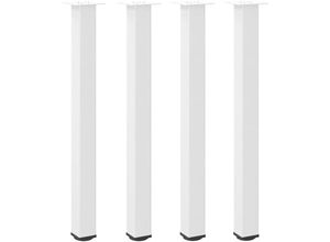 8721102956423 - Vidaxl - Couchtischbeine 4 Stk Weiß 100-102 cm Stahl 8721102956423 - Vidaxl - Couchtischbeine 4 Stk Weiß 100-102 cm Stahl