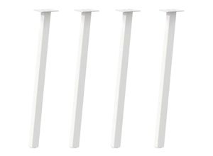 8721102956584 - Vidaxl - Couchtischbeine 4 Stk Weiß 72 cm Stahl