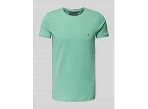 8721106049527 - Slim Fit T-Shirt mit Logo-Stitching 8721106049527 - Slim Fit T-Shirt mit Logo-Stitching
