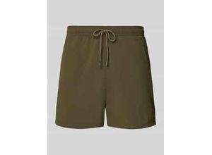 8721106342055 - Regular Fit Badeshorts mit Logo-Stitching