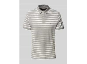 8721106454871 - Regular Fit Poloshirt aus Baumwoll-Leinen-Mix