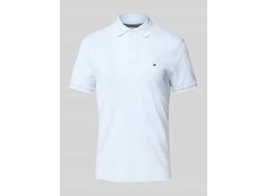 8721106455397 - Regular Fit Poloshirt aus Baumwoll-Leinen-Mix