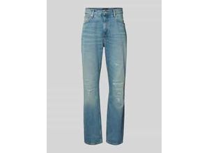 8721106457636 - Straight Fit Jeans aus reiner Baumwolle im Used Look Modell MERCER 8721106457636 - Straight Fit Jeans aus reiner Baumwolle im Used Look Modell MERCER