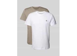 8721107187242 - T-Shirt mit Label-Print im 2er-Pack