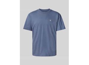 8721107484754 - T-Shirt mit geripptem Rundhalsausschnitt