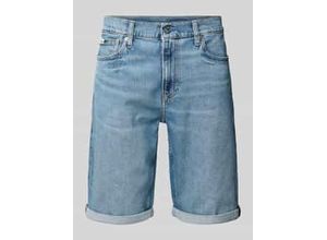 8721107491011 - Slim Fit Jeansshorts mit Label-Detail