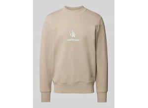 8721107509525 - Sweatshirt aus reiner Baumwolle mit Stehkragen