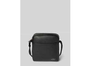 8721107863726 - Messenger Bag CALVIN KLEIN JEANS MONO LOGO REPORTER 18 Damen Gr B H T 45cm x 18cm x 21cm schwarz Lederimitat Taschen Schultertasche Herren-Umhängetasche Mini Bag mit Logoschriftzug