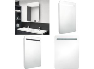 8721114336329 - LED-Spiegelschrank fürs Bad Glänzend Weiß 60x11x80 cm - Badezimmerschrank - Badezimmerschränke - Home & Living - Weiß