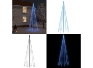 8721114690155 - Weihnachtsbaum mit Erdnägeln Blau 732 LEDs 500 cm - Weihnachtsbaum mit Erdspieß Weihnachtsbäume mit Erdspießen LED-Weihnachtsbaum LED-Christbaum