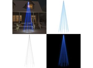 8721114714769 - Vidaxl - LED-Weihnachtsbaum für Fahnenmast Blau 732 LEDs 500 cm - Weihnachtsbaum - Weihnachtsbäume - Home & Living