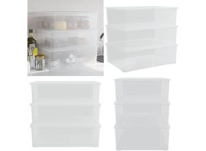 8721114716527 - Aufbewahrungsboxen Kunststoff 3 Stk 25 L Stapelbar - Kunststoff Aufbewahrungsbox - Kunststoffbox - Home & Living - Transparent