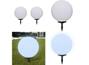 8721114749372 - Vidaxl - Wegeleuchten 2 Stk led 50 cm mit Erdspieß - Gartenlampe - Gartenlampen - Home & Living - Weiß 8721114749372 - Vidaxl - Wegeleuchten 2 Stk led 50 cm mit Erdspieß - Gartenlampe - Gartenlampen - Home & Living - Weiß