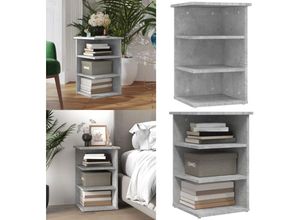 8721114758169 - Vidaxl - Beistellregal Betongrau 35x35x55 cm Holzwerkstoff - Beistellschrank - Beistellschränke - Home & Living - Grau 8721114758169 - Vidaxl - Beistellregal Betongrau 35x35x55 cm Holzwerkstoff - Beistellschrank - Beistellschränke - Home & Living - Grau