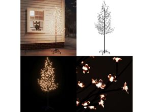 8721114766720 - LED-Baum mit Kirschblüten Warmweiß 220 LEDs 220 cm - LED-Baum - LED-Bäume - Home & Living - Weiß