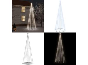 8721114789828 - LED-Weihnachtsbaum Kegelform Kaltweiß 732 LEDs 160x500 cm - Weihnachtskegelbaum Weihnachtskegelbäume Weihnachtsbaum LED-Weihnachtsbaum