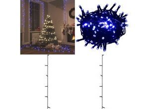 8721114846293 - Vidaxl - Lichterkette mit 400 LEDs Blau 40 m 8 Lichteffekte - Lichterkette - Lichterketten - Home & Living