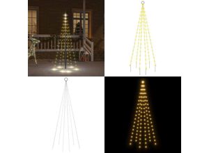 8721114851761 - Vidaxl - LED-Weihnachtsbaum für Fahnenmast Warmweiß 108 LEDs 180 cm - Weihnachtsbaum - Weihnachtsbäume - Home & Living