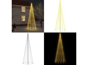 8721114856865 - LED-Weihnachtsbaum mit Erdnägeln Warmweiß 732 LEDs 500 cm - Weihnachtsbaum mit Erdspieß - Weihnachtsbäume mit Erdspießen - Home & Living - Weiß